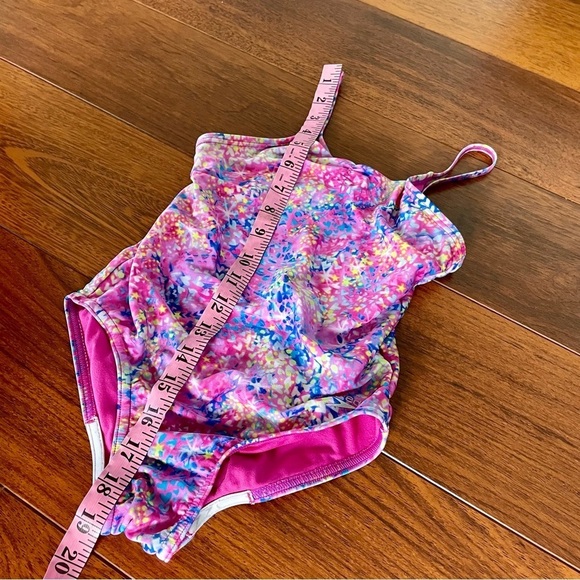 Speedo girls swimsuit one piece pink purple size small - Picture 9 of 11